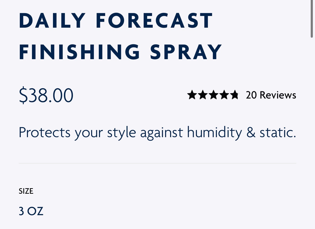 Daily Forecast Finishing Spray