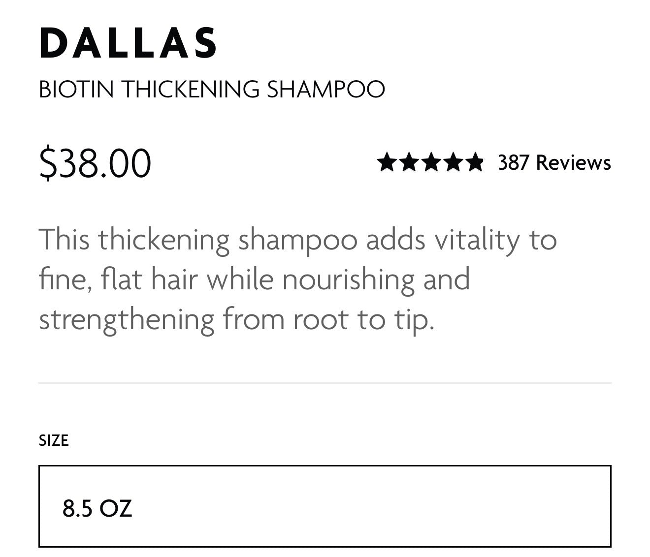 Dallas Shampoo