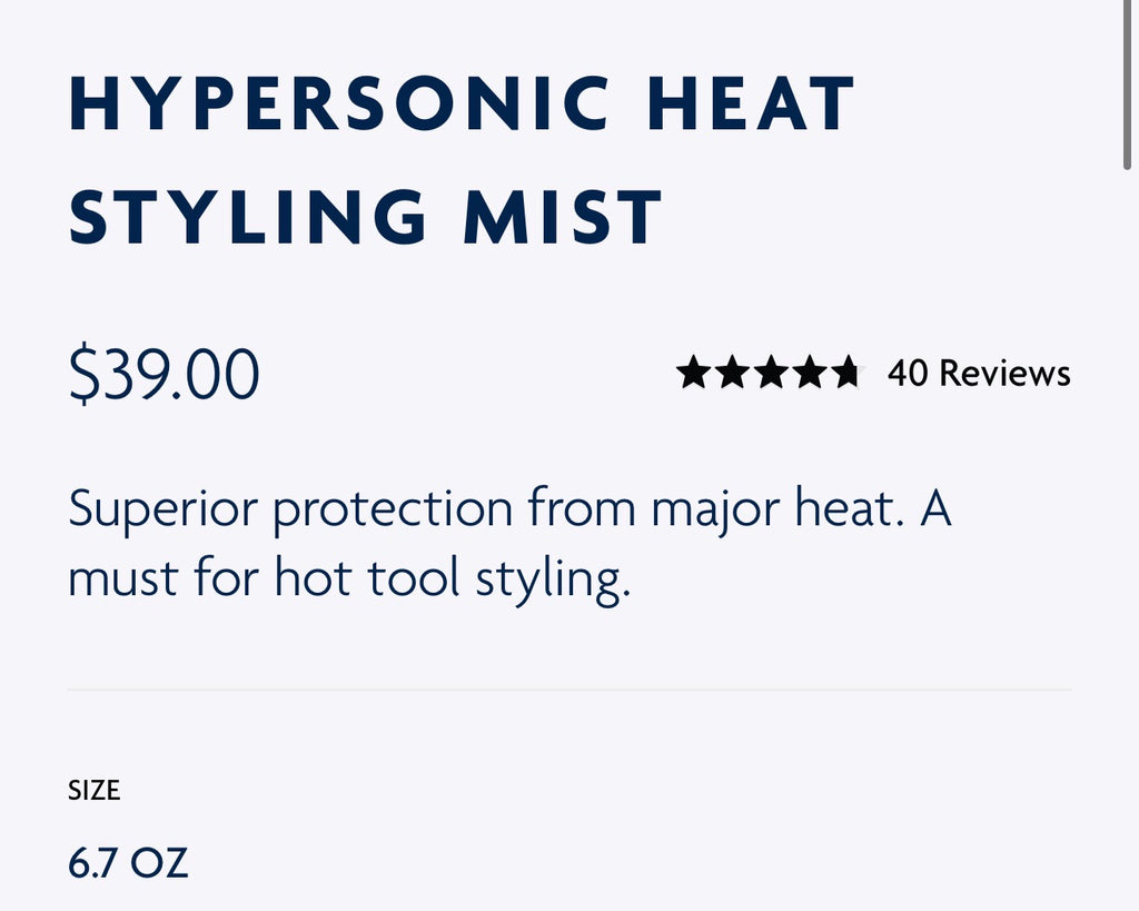 Hypersonic Heat Styling Mist